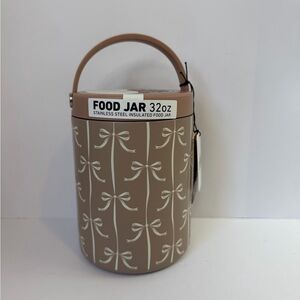 Hydrapeak 32oz Insulated Food Jar Bow Print | Stainless Steel